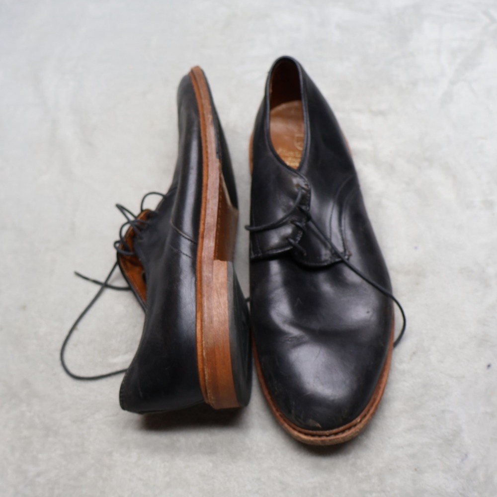 Allen Edmonds Mens 10.5D Oxford Shoes Black Leather Lace Up Classic Dress Derby